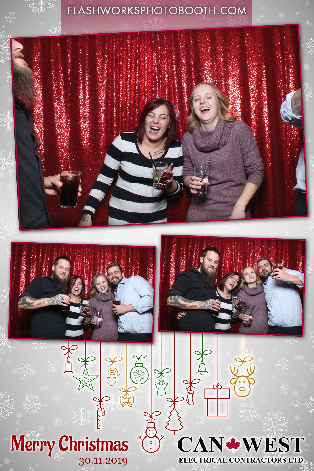 Can West Christmas Party | View more photos from the event at gallery.flashworksphotobooth.com/u/FlashworksPhotoboothInc/Can-West-Christmas-Party